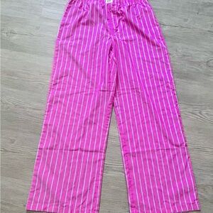 GAP Pink and White Striped Kids Pants